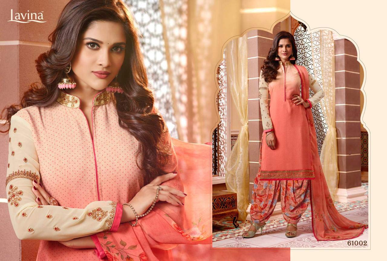 Lavina Vol-61 Silkina Patiala Embroidery Dress Material Lavina Vol-61 Silkina Patiala Embroidery Dress Material